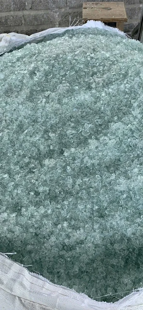 Clear 4mm Recycled Glass Cullet Scrap (99% Clean)